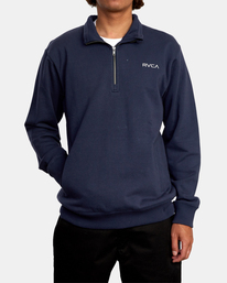 1 Keats - Sudadera para Hombre Azul Z1FLRLRVF1 RVCA