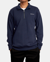 6 Keats - Sudadera para Hombre Azul Z1FLRLRVF1 RVCA