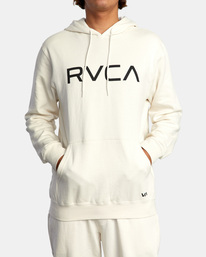 1 Big Rvca - Sudadera con Capucha para Hombre Blanco Z1HORLRVF1 RVCA