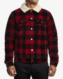 1 Waylon - Corduroy Jacket for Men Red Z1JKRORVF1 RVCA