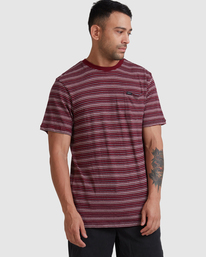 1 Toluca Micro Stripe - Camiseta para Hombre Violeta Z1KTRDRVF1 RVCA