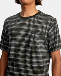 3 Toluca Micro Stripe - Camiseta para Hombre Negro Z1KTRDRVF1 RVCA