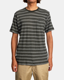 1 Toluca Micro Stripe - Camiseta para Hombre Negro Z1KTRDRVF1 RVCA