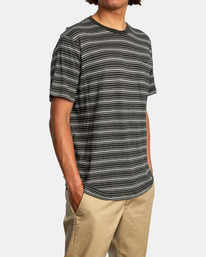 5 Toluca Micro Stripe - Camiseta para Hombre Negro Z1KTRDRVF1 RVCA