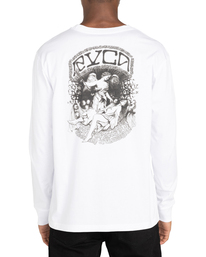 3 St Margret - Maglietta a Maniche Lunghe da Uomo White Z1LSRARVF1 RVCA