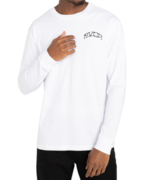 2 St Margret - Maglietta a Maniche Lunghe da Uomo White Z1LSRARVF1 RVCA