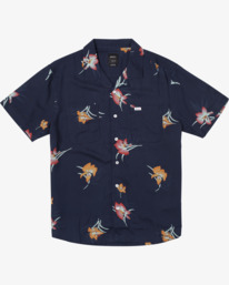 0 Cliffs Floral - Shirt for Men Blue Z1SHRIRVF1 RVCA