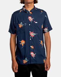 1 Cliffs Floral - Shirt for Men Blue Z1SHRIRVF1 RVCA