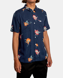 5 Cliffs Floral - Shirt for Men Blue Z1SHRIRVF1 RVCA
