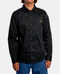 1 Recession Day Shift - Shirt for Men Black Z1SHRJRVF1 RVCA