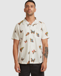 7 Melissa Grisancich Flutter - Shirt for Men White Z1SHRURVF1 RVCA