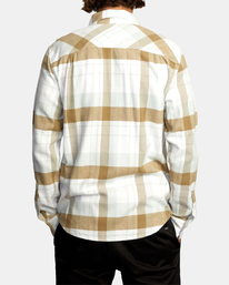 2 That'll Work - Long Sleeve Flannel Shirt for Men White Z1SHSARVF1 RVCA