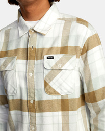 3 That'll Work - Long Sleeve Flannel Shirt for Men White Z1SHSARVF1 RVCA