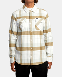 1 That'll Work - Long Sleeve Flannel Shirt for Men White Z1SHSARVF1 RVCA