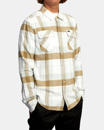 5 That'll Work - Long Sleeve Flannel Shirt for Men White Z1SHSARVF1 RVCA