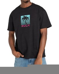 2 Palm Beach - T-Shirt for Men Black Z1SSRRRVF1 RVCA