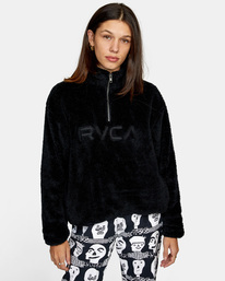 0 Relaxed Rvca - Sweatshirt for Women White Z3FLRHRVF1 RVCA