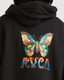 2 Melissa Grisancich - Sudadera con capucha para Mujer Negro Z3HORLRVF1 RVCA