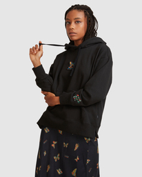 1 Melissa Grisancich - Sudadera con capucha para Mujer Negro Z3HORLRVF1 RVCA
