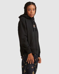 3 Melissa Grisancich - Sudadera con capucha para Mujer Negro Z3HORLRVF1 RVCA