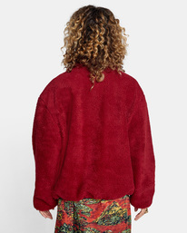 1 Savage - Chaqueta de borreguito para Mujer Rojo Z3JKRGRVF1 RVCA