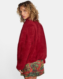 7 Savage - Chaqueta de borreguito para Mujer Rojo Z3JKRGRVF1 RVCA