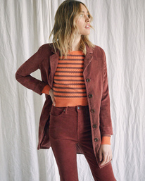 2 Camille Rowe Paradis - Coat for Women Brown Z3JKRJRVF1 RVCA