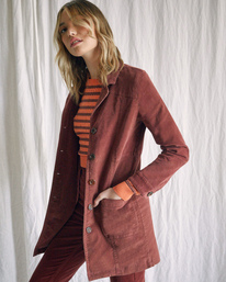 5 Camille Rowe Paradis - Coat for Women Brown Z3JKRJRVF1 RVCA