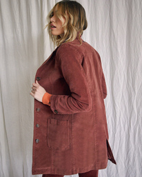 6 Camille Rowe Paradis - Coat for Women Brown Z3JKRJRVF1 RVCA