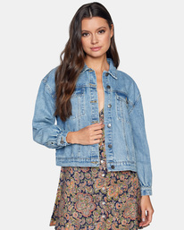 0 Tuesdays - Denim Jacket for Women Blue Z3JKRLRVF1 RVCA