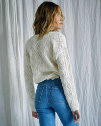 1 Camille Rowe Cafe - Jersey Abierto con Botones para Mujer  Z3JPRARVF1 RVCA