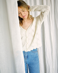 1 Camille Rowe Cafe - Cardigan for Women Hvid Z3JPRARVF1 RVCA