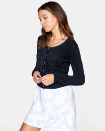 4 Clueless - Cardigan for Women White Z3JPRERVF1 RVCA