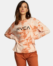 0 Big Rvca - Camiseta de Manga Larga para Mujer  Z3LSRARVF1 RVCA