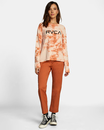 3 Big Rvca - Camiseta de Manga Larga para Mujer  Z3LSRARVF1 RVCA