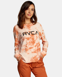 4 Big Rvca - Camiseta de Manga Larga para Mujer  Z3LSRARVF1 RVCA