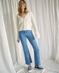 4 Camille Rowe Livin' - Jeans a vita alta da Donna  Z3PNRBRVF1 RVCA