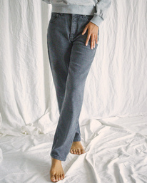 0 Camille Rowe Pops - Jean Dad fit pour Femme Gris Z3PNRCRVF1 RVCA