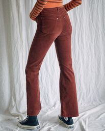 2 Camille Rowe Livin' - Corduroy Trousers for Women Brown Z3PTRJRVF1 RVCA