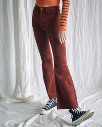 5 Camille Rowe Livin' - Corduroy Trousers for Women Brown Z3PTRJRVF1 RVCA