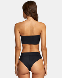 0 Solid High Rise - Braguita de bikini con cobertura reducida  para Mujer Negro Z3SBRNRVF1 RVCA