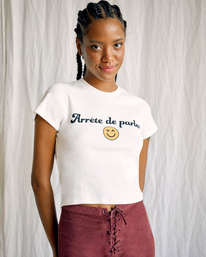 3 Camille Rowe Arrete De Parler - T-Shirt for Women  Z3SSRBRVF1 RVCA