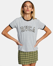 1 University - T-shirt pour Femme Gris Z3SSSHRVF1 RVCA