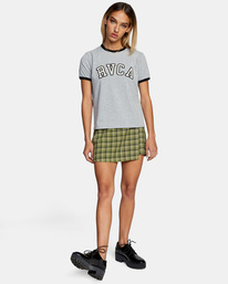 3 University - T-shirt pour Femme Gris Z3SSSHRVF1 RVCA