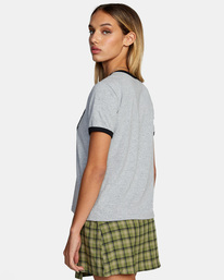 5 University - T-shirt pour Femme Gris Z3SSSHRVF1 RVCA