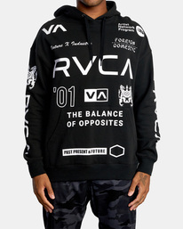 2 All Brand - Felpa sportiva con cappuccio da Uomo  Z4HODARVF1 RVCA