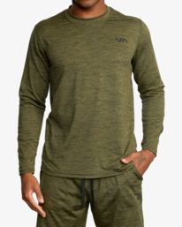 0 C-able - Long Sleeve T-Shirt for Men Green Z4LSDARVF1 RVCA