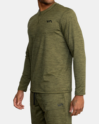 2 C-able - Long Sleeve T-Shirt for Men Green Z4LSDARVF1 RVCA