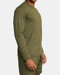 3 C-able - Long Sleeve T-Shirt for Men Green Z4LSDARVF1 RVCA
