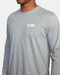 4 Icon - Long Sleeve T-Shirt for Men Grey Z4LSMARVF1 RVCA